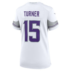 Dallas Turner Minnesota Vikings Women's Alternate Game Jersey - White online