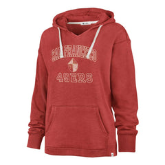 San Francisco 49ers '47 Women's Plus Size Clarity Kennedy Pullover Hoodie - Scarlet sale