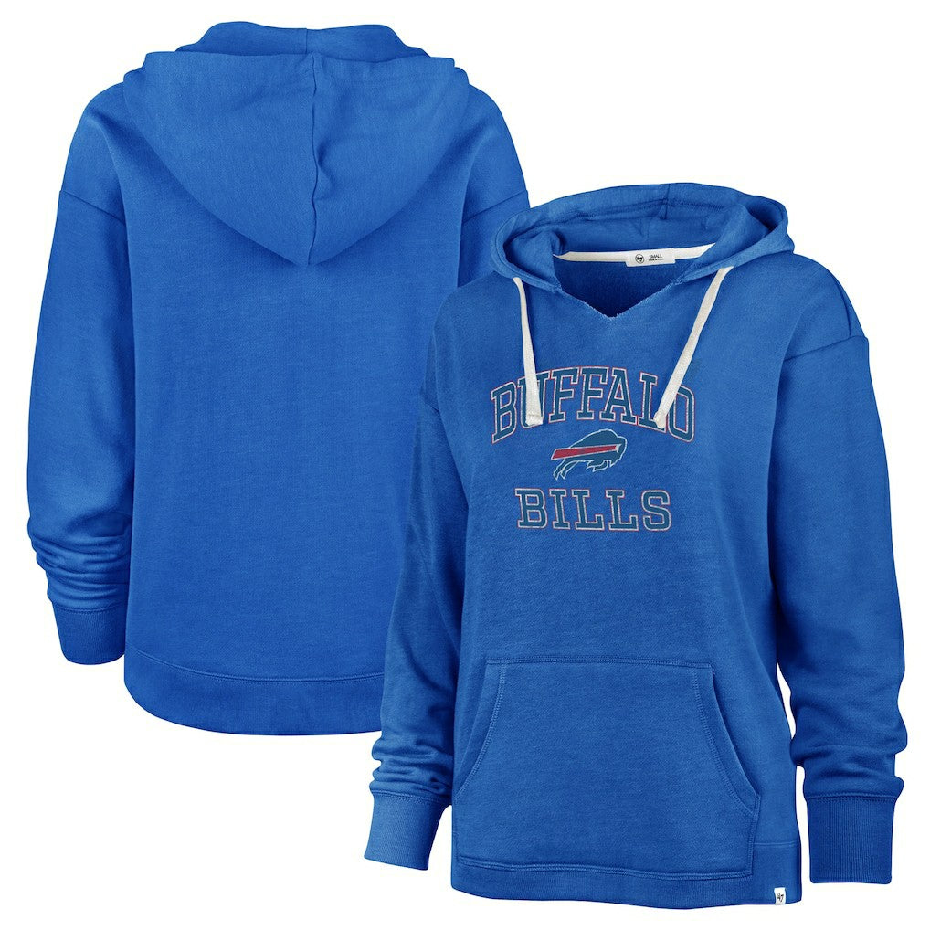 Buffalo Bills '47 Women's Plus Size Clarity Kennedy Pullover Hoodie - Royal outlet