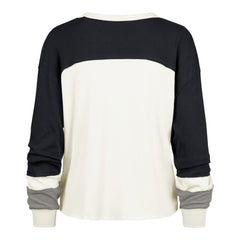 Dallas Cowboys '47 Women's Plus Size Double Header Curve Toni Long Sleeve T-Shirt - Cream/Navy sale
