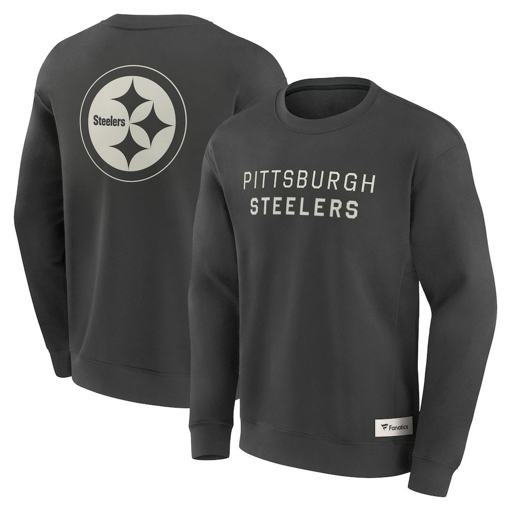 Pittsburgh Steelers Elements Future Ground Lettering Pullover Sweatshirt - Charcoal on sale