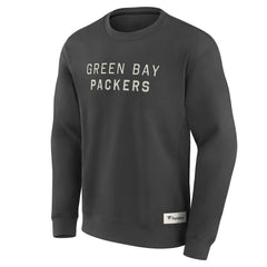Green Bay Packers Elements Future Ground Lettering Pullover Sweatshirt - Charcoal cheap