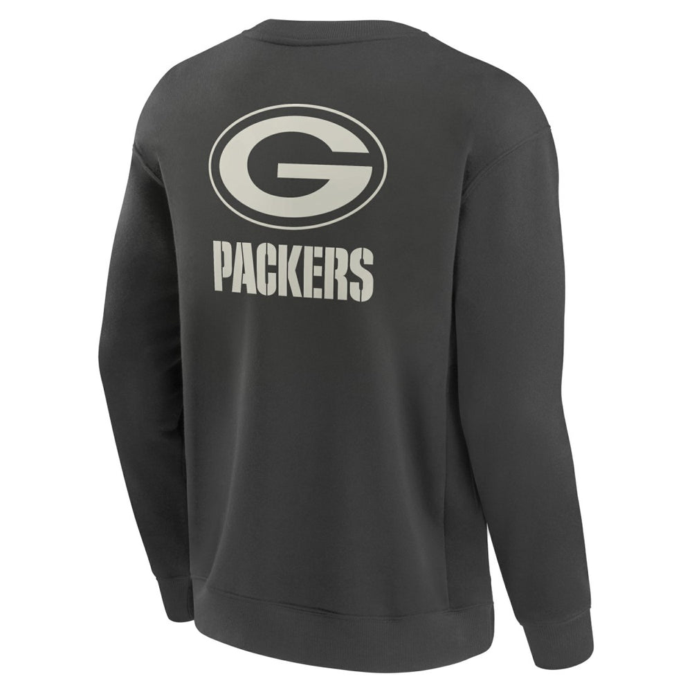 Green Bay Packers Elements Future Ground Lettering Pullover Sweatshirt - Charcoal cheap