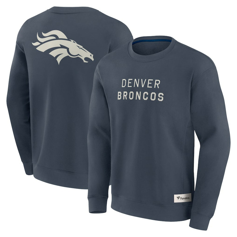 Denver Broncos Elements Future Ground Lettering Pullover Sweatshirt - Navy discount
