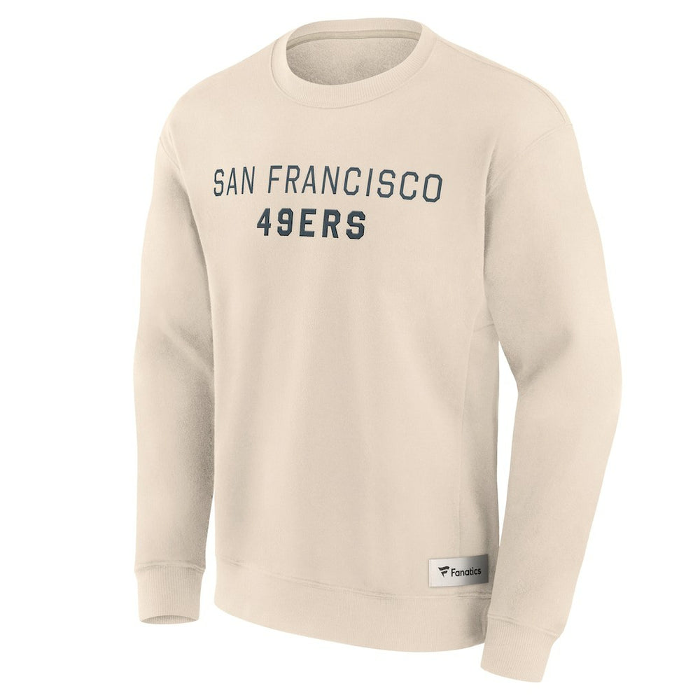 San Francisco 49ers Elements Future Ground Lettering Pullover Sweatshirt - Cream outlet