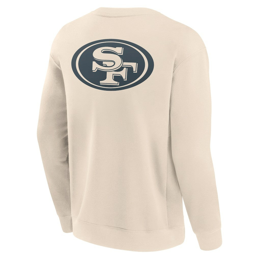 San Francisco 49ers Elements Future Ground Lettering Pullover Sweatshirt - Cream outlet