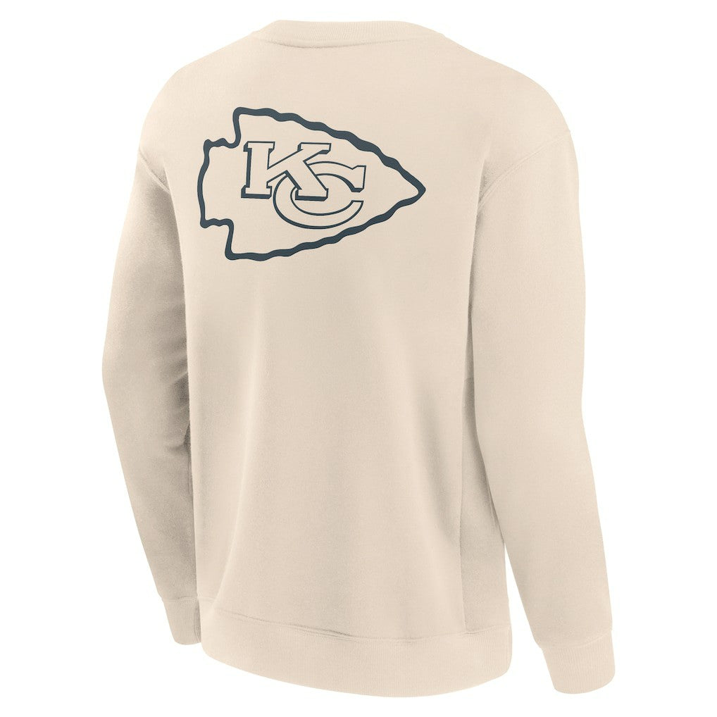 Kansas City Chiefs Elements Future Ground Lettering Pullover Sweatshirt - Cream discount