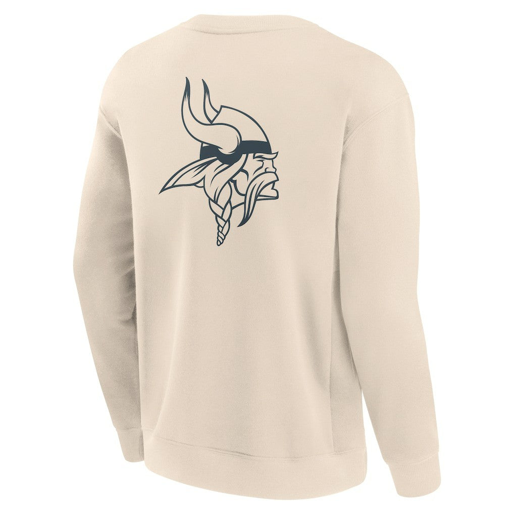 Minnesota Vikings Elements Future Ground Lettering Pullover Sweatshirt - Cream outlet
