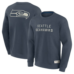 Seattle Seahawks Elements Future Ground Lettering Pullover Sweatshirt - Navy for sale