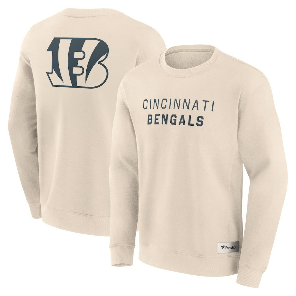 Cincinnati Bengals Elements Future Ground Lettering Pullover Sweatshirt - Cream cheap