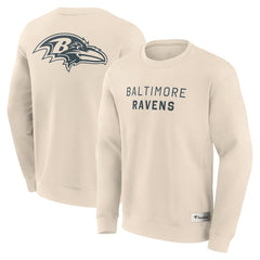 Baltimore Ravens Elements Future Ground Lettering Pullover Sweatshirt - Cream sale