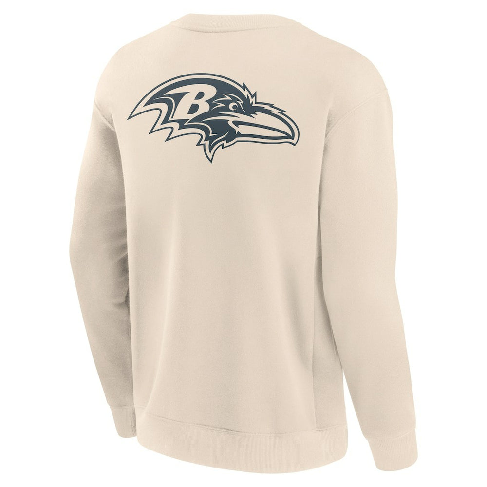 Baltimore Ravens Elements Future Ground Lettering Pullover Sweatshirt - Cream sale