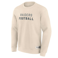 Las Vegas Raiders Elements Future Ground Lettering Pullover Sweatshirt - Cream outlet