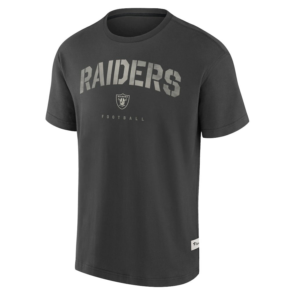 Las Vegas Raiders Elements Weathered Tonal Future Ground T-Shirt - Charcoal for sale