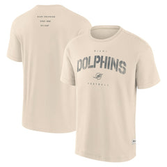Miami Dolphins Elements Weathered Tonal Future Ground T-Shirt - Cream for sale