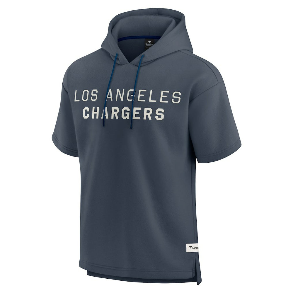 Los Angeles Chargers Elements Future Ground Lettering Short Sleeve Pullover Hoodie - Navy for sale
