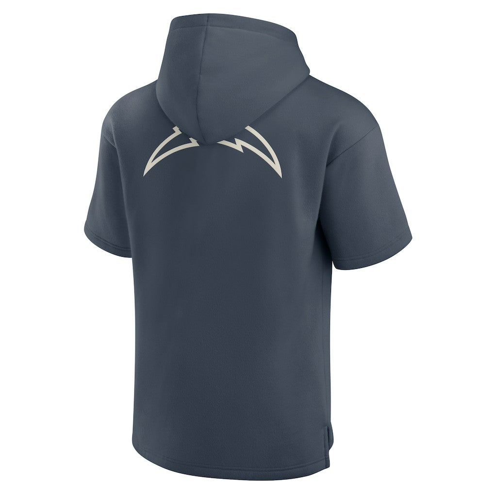 Los Angeles Chargers Elements Future Ground Lettering Short Sleeve Pullover Hoodie - Navy for sale