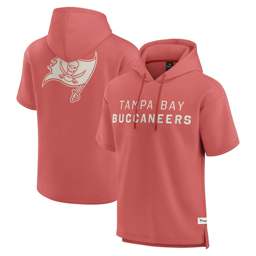 Tampa Bay Buccaneers Elements Future Ground Lettering Short Sleeve Pullover Hoodie - Red sale