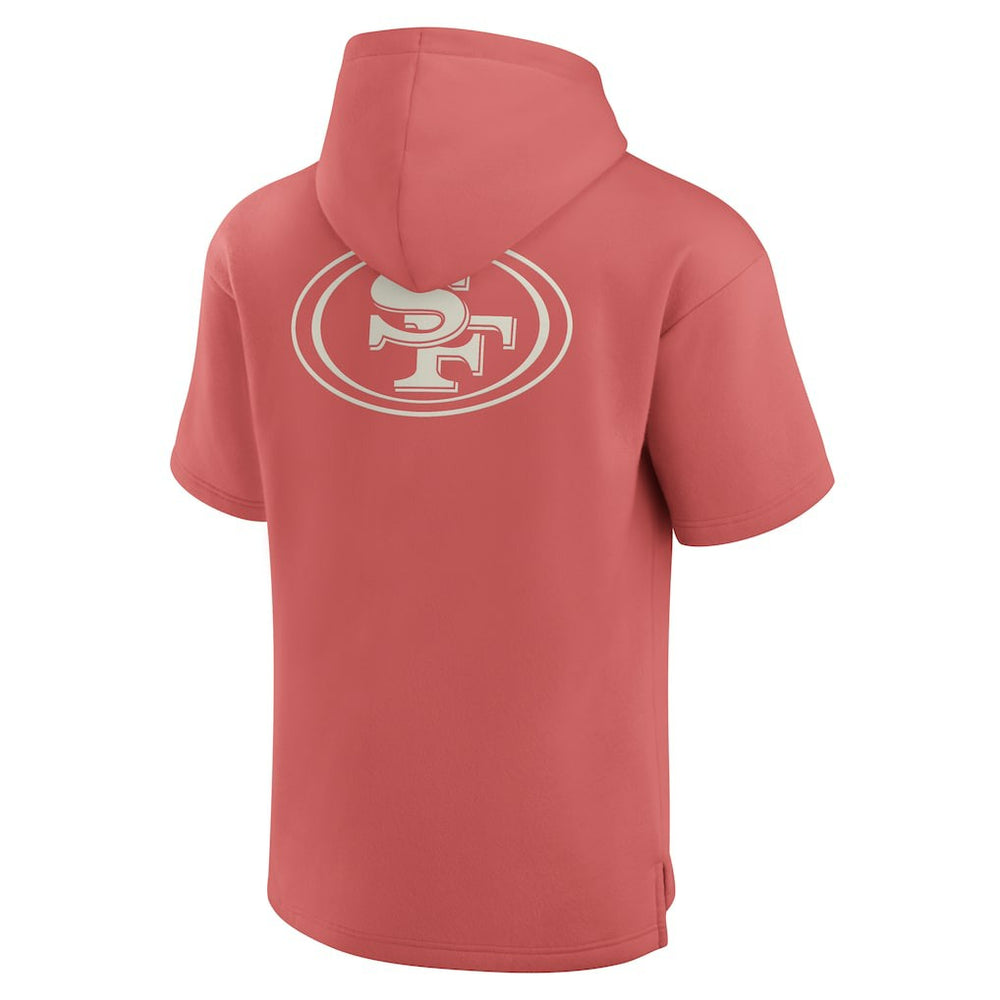 San Francisco 49ers Elements Future Ground Lettering Short Sleeve Pullover Hoodie - Red online