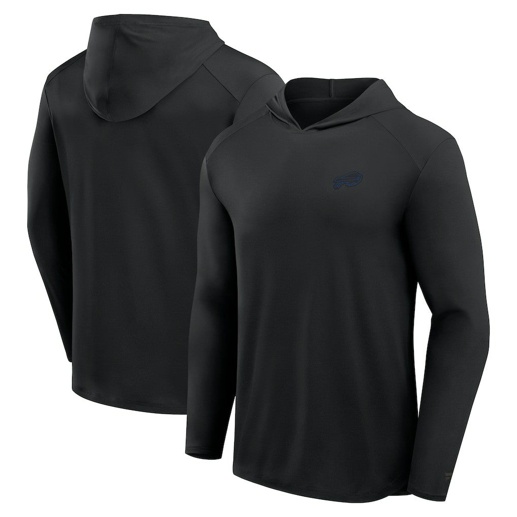 Buffalo Bills Front Office Power Mono Long Sleeve Hoodie T-Shirt - Black discount