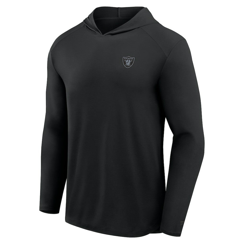 Las Vegas Raiders Front Office Power Mono Long Sleeve Hoodie T-Shirt - Black sale