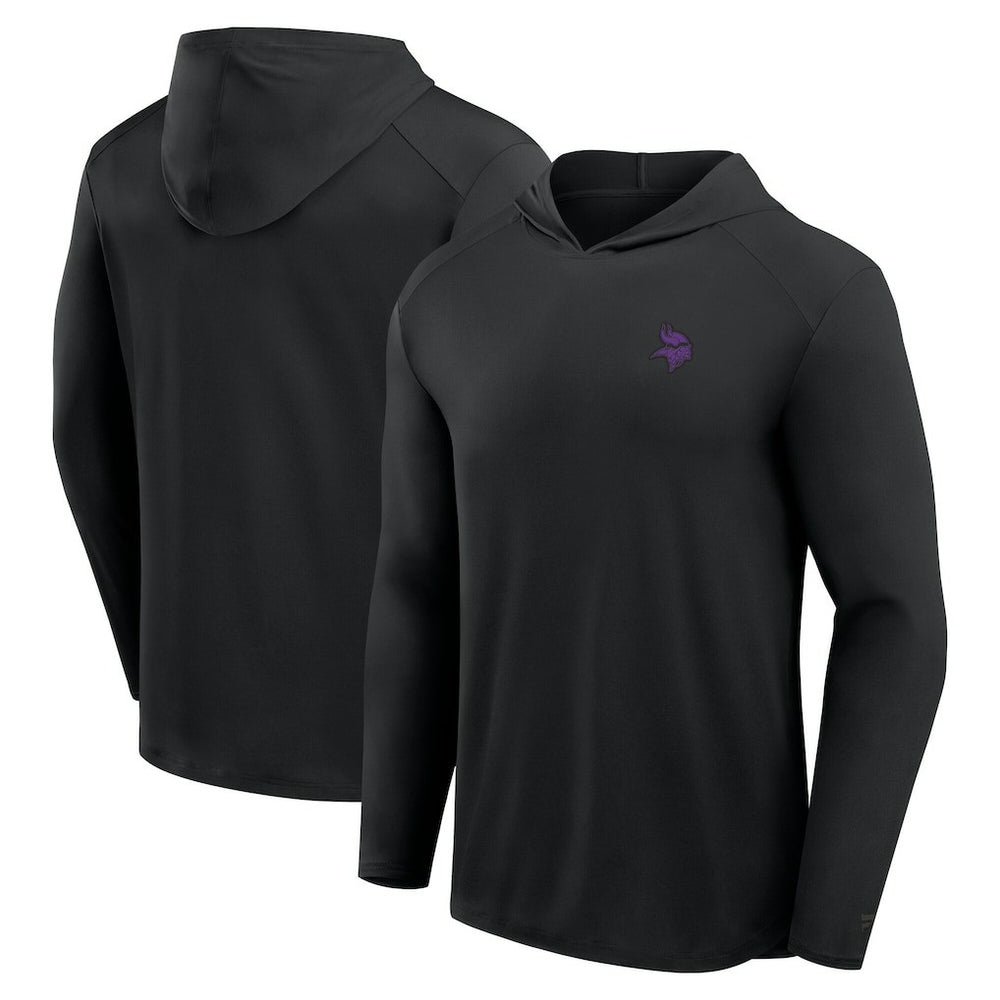 Minnesota Vikings Front Office Power Mono Long Sleeve Hoodie T-Shirt - Black outlet