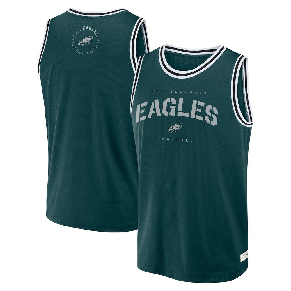 Philadelphia Eagles Elements Future Ground Jersey Tank Top - Midnight Green outlet