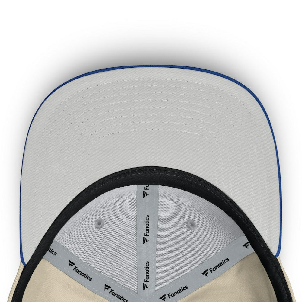Texas Rangers Cooperstown Collection Bounder Snapback Hat Natural/Royal