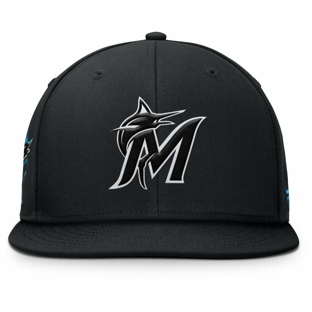 Miami Marlins Walk-Off Bullpen Snapback Hat Black
