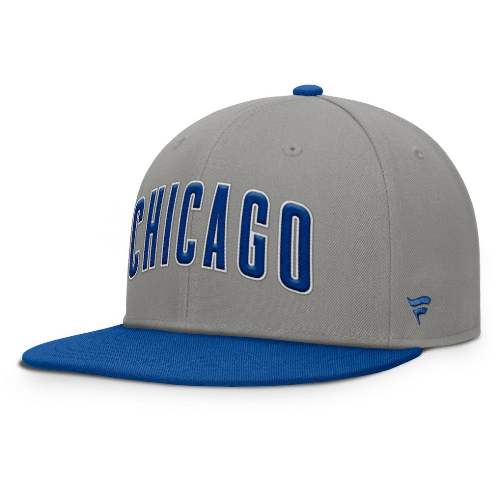 Chicago Cubs Clubhouse Dugout Fitted Hat Gray/Royal