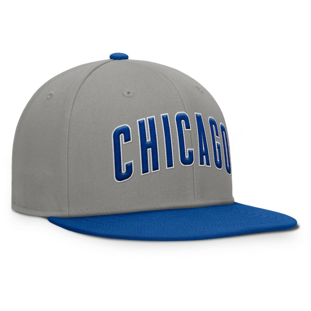Chicago Cubs Clubhouse Dugout Fitted Hat Gray/Royal