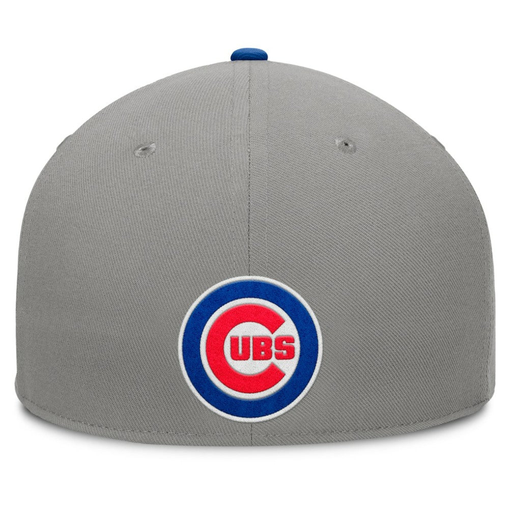 Chicago Cubs Clubhouse Dugout Fitted Hat Gray/Royal