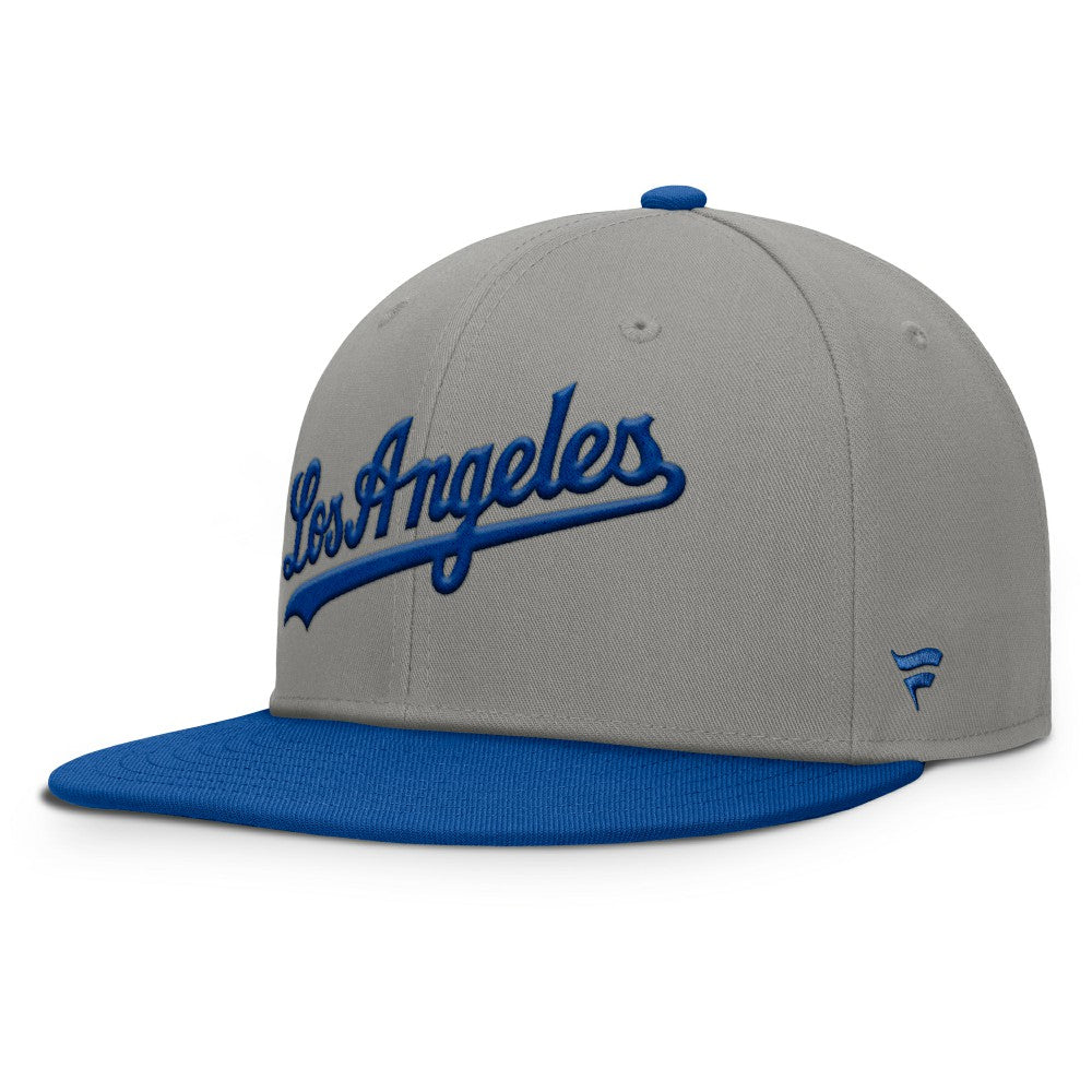 Los Angeles Dodgers Clubhouse Dugout Fitted Hat Gray/Royal