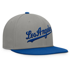 Los Angeles Dodgers Clubhouse Dugout Fitted Hat Gray/Royal