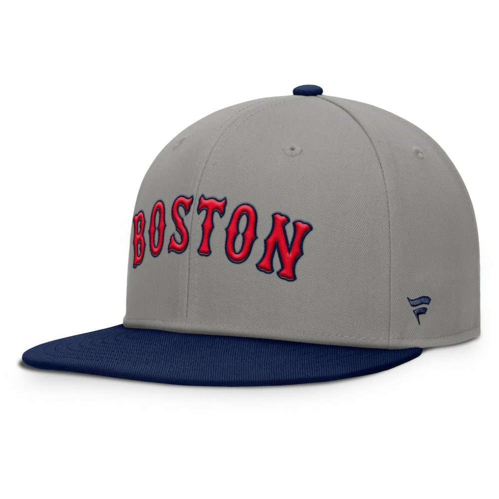 Boston Red Sox Clubhouse Dugout Fitted Hat Gray/Navy