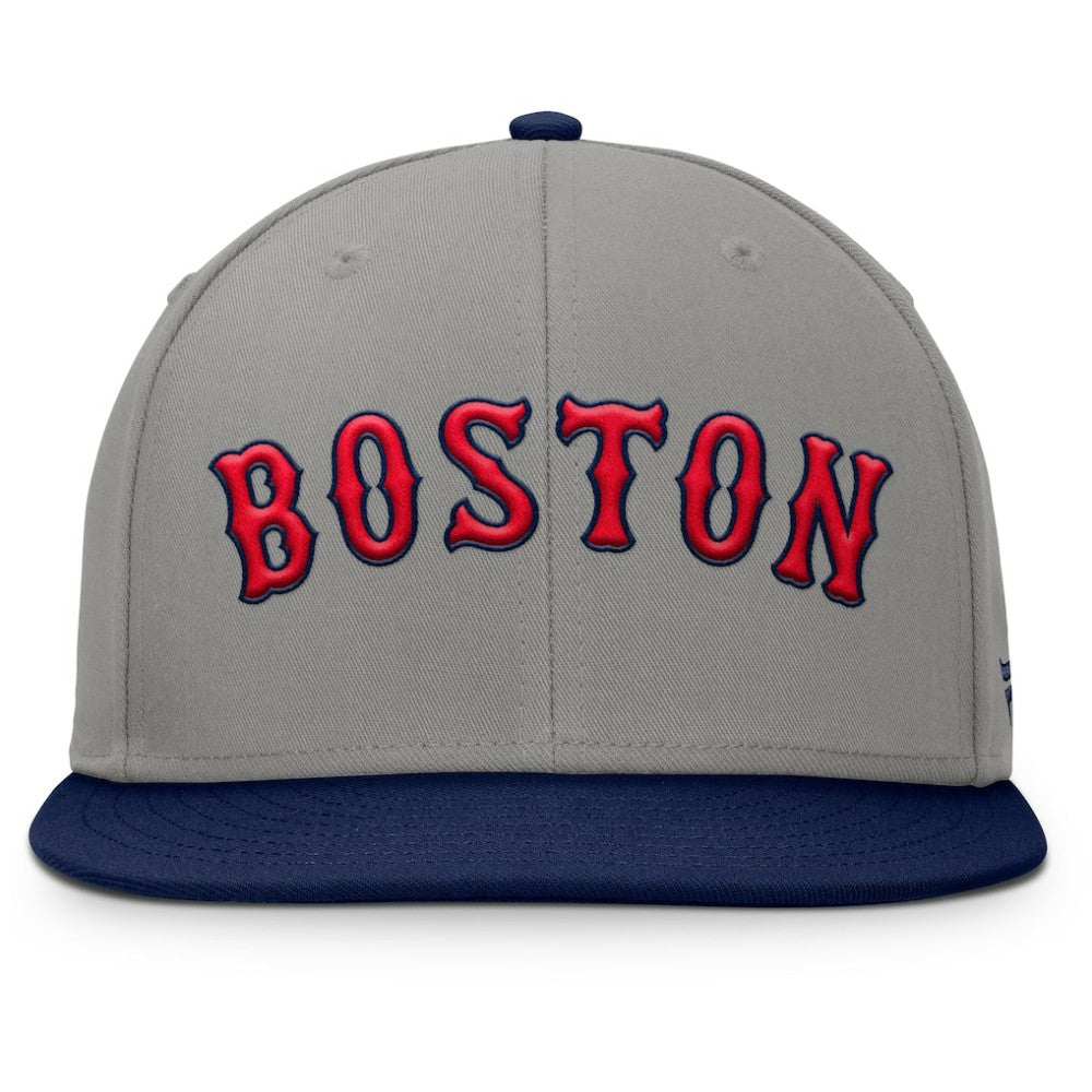 Boston Red Sox Clubhouse Dugout Fitted Hat Gray/Navy