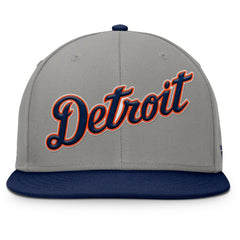 Detroit Tigers Clubhouse Dugout Fitted Hat Gray/Navy