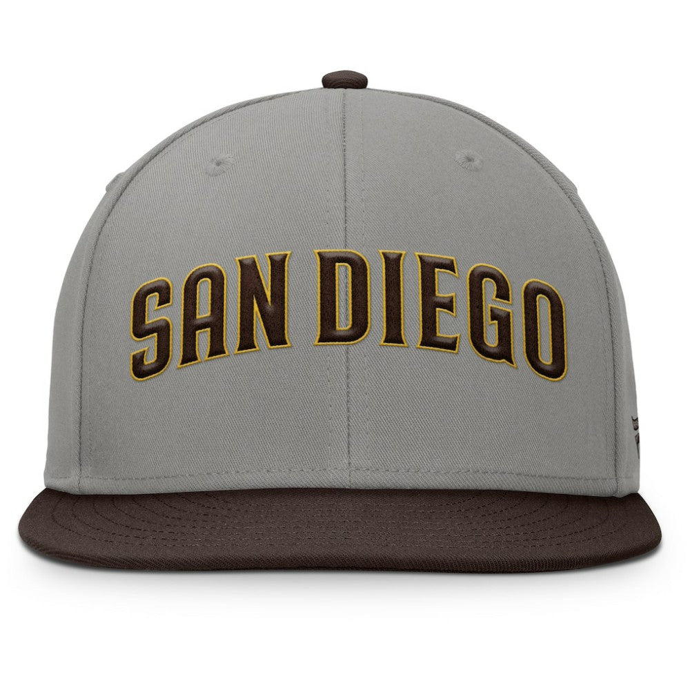 San Diego Padres Clubhouse Dugout Fitted Hat Gray/Brown