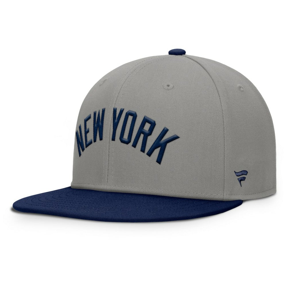 New York Yankees Clubhouse Dugout Fitted Hat Gray/Navy