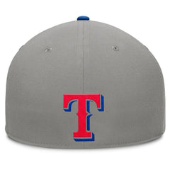Texas Rangers Clubhouse Dugout Fitted Hat Gray/Royal