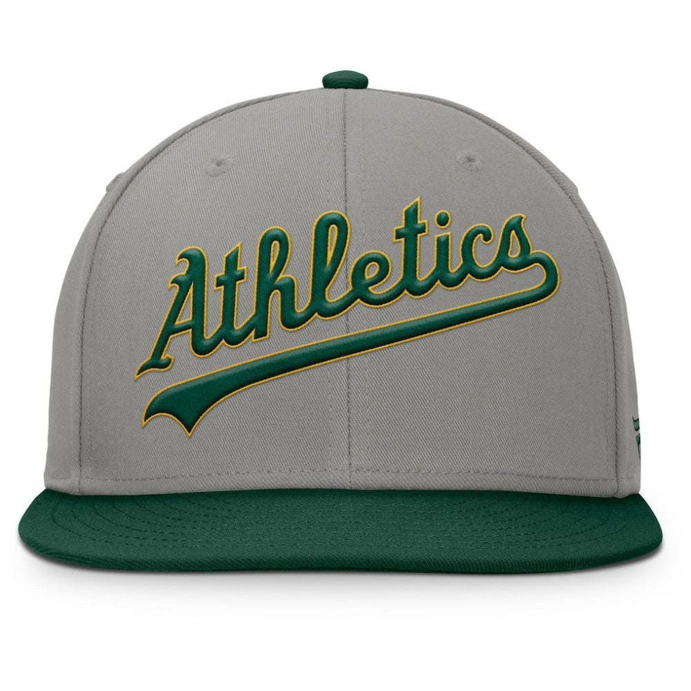 Athletics Clubhouse Dugout Fitted Hat Gray/Green