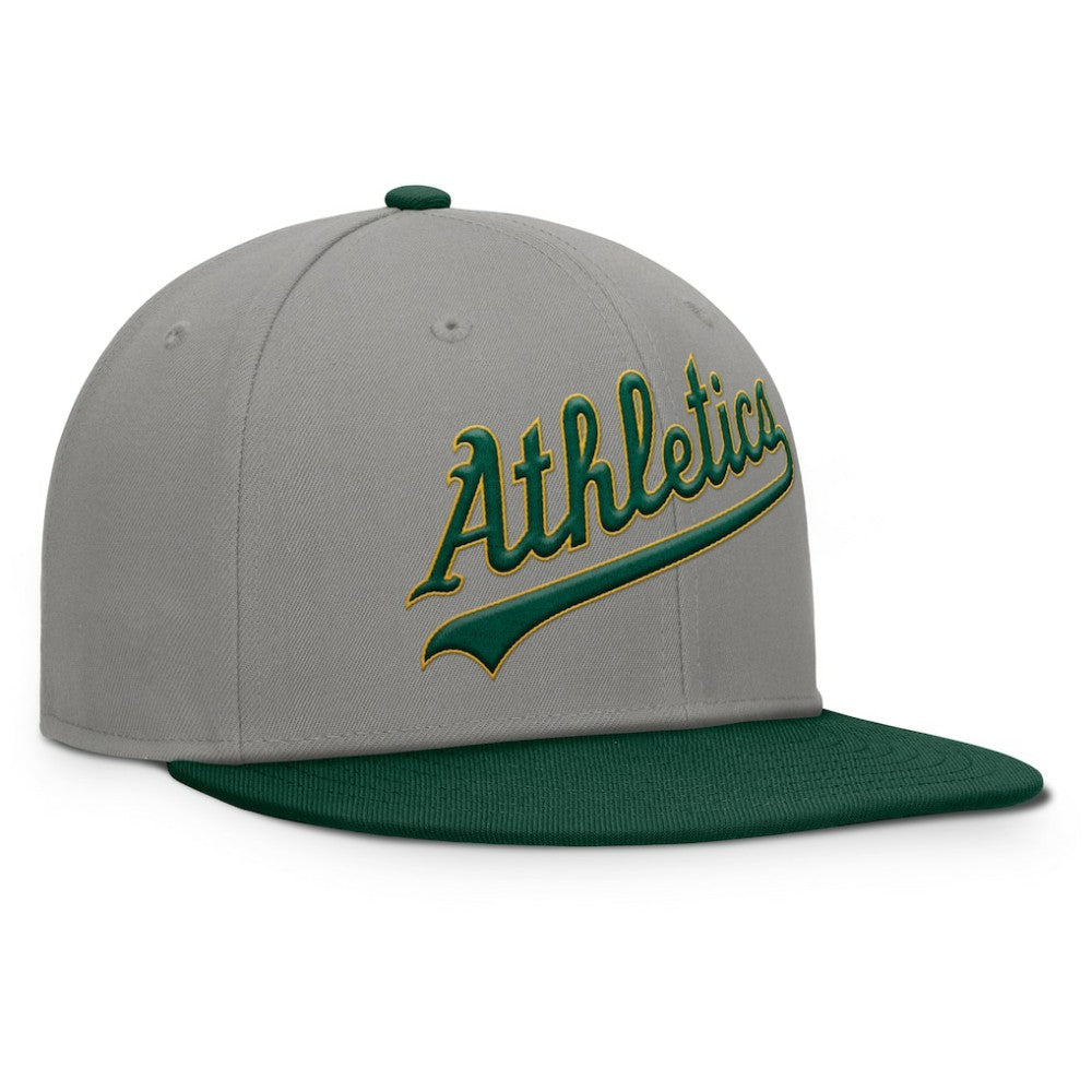 Athletics Clubhouse Dugout Fitted Hat Gray/Green