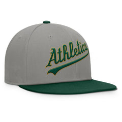 Athletics Clubhouse Dugout Fitted Hat Gray/Green
