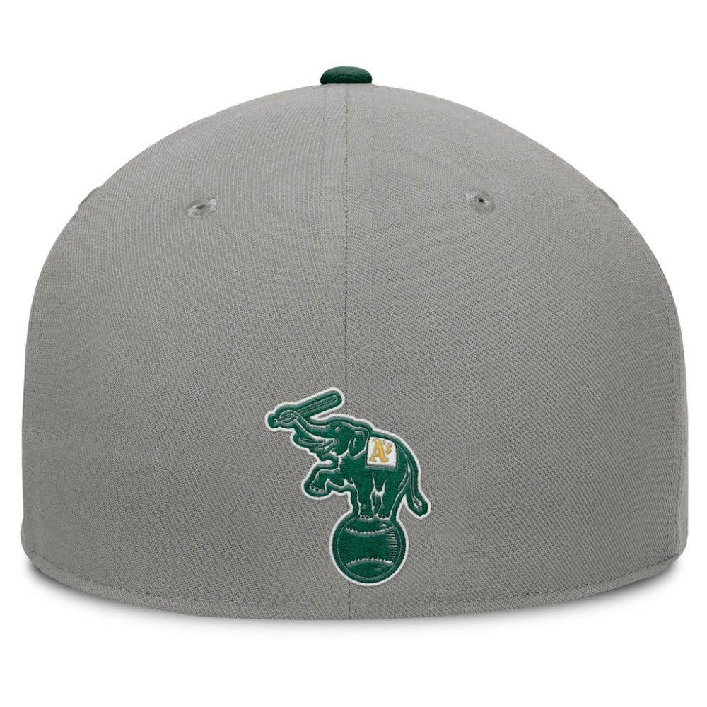 Athletics Clubhouse Dugout Fitted Hat Gray/Green