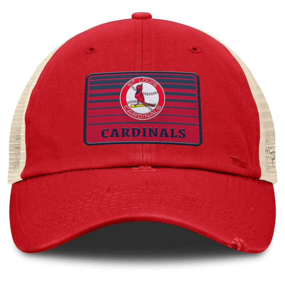 St. Louis Cardinals Cooperstown Collection Eastbound Mesh Adjustable Hat Red/Natural