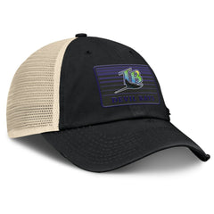 Tampa Bay Rays Cooperstown Collection Eastbound Mesh Adjustable Hat Black/Natural