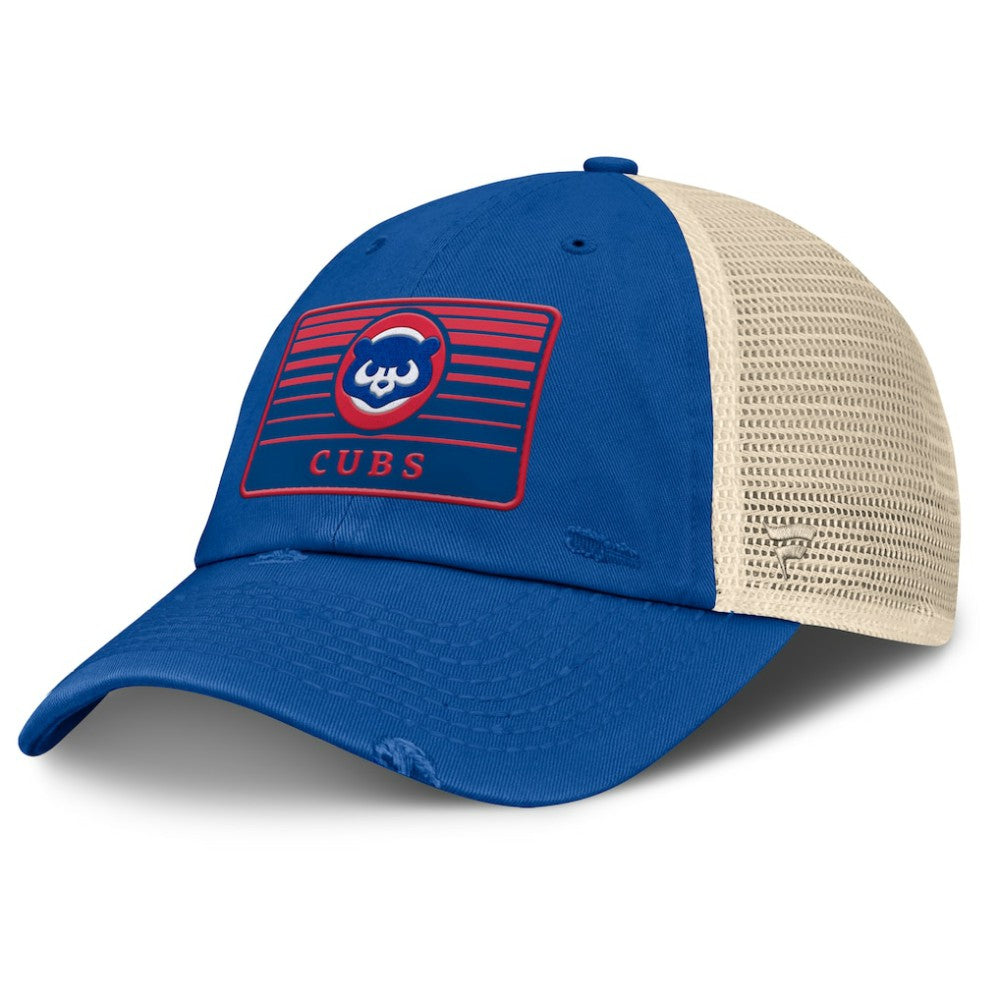 Chicago Cubs Cooperstown Collection Eastbound Mesh Adjustable Hat Royal/Natural