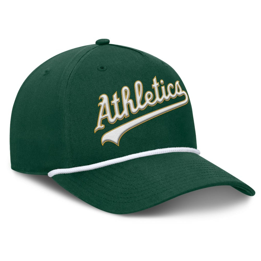 Athletics Clubhouse Foul Ball A-Frame Adjustable Hat Green