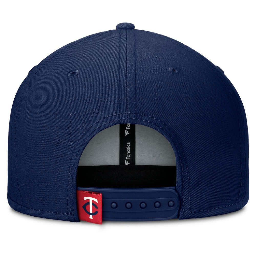 Minnesota Twins Clubhouse Splitter Snapback Hat Navy/Red