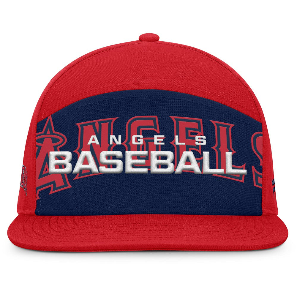 Los Angeles Angels Clubhouse Splitter Snapback Hat Red/Navy